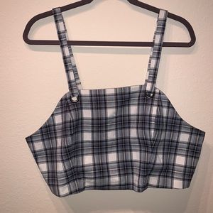 WILD FABLE plaid crop top